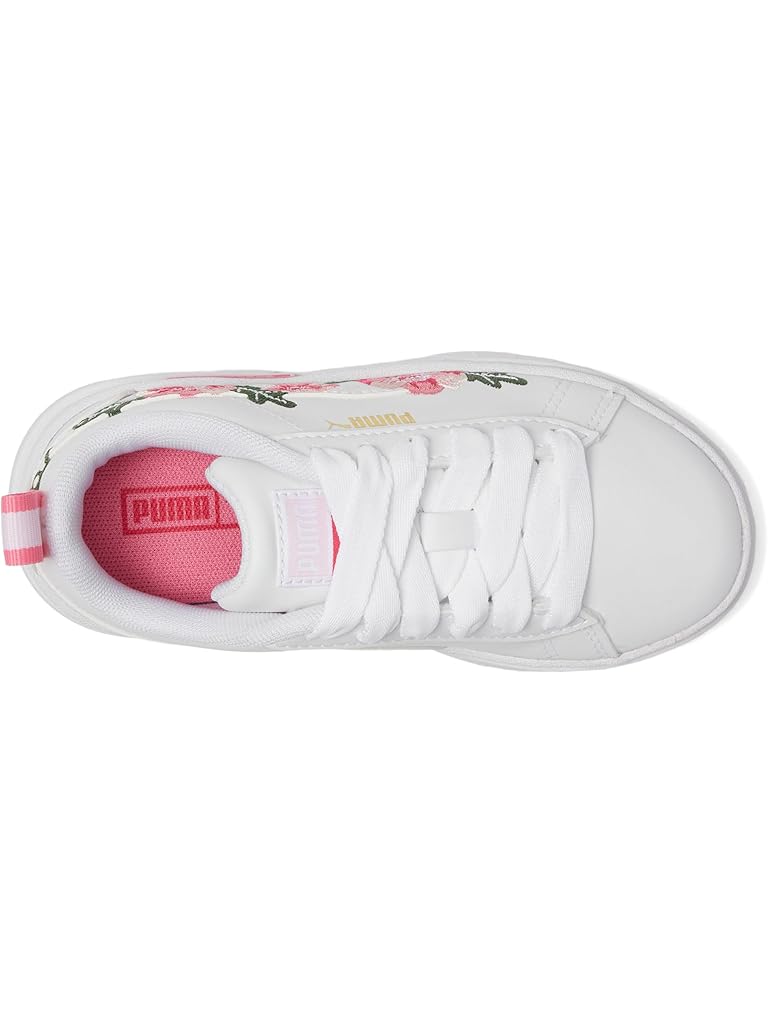 White PUMA Kids Puma Kids Mayze Floral Embroidery Sneaker (Little Kid)